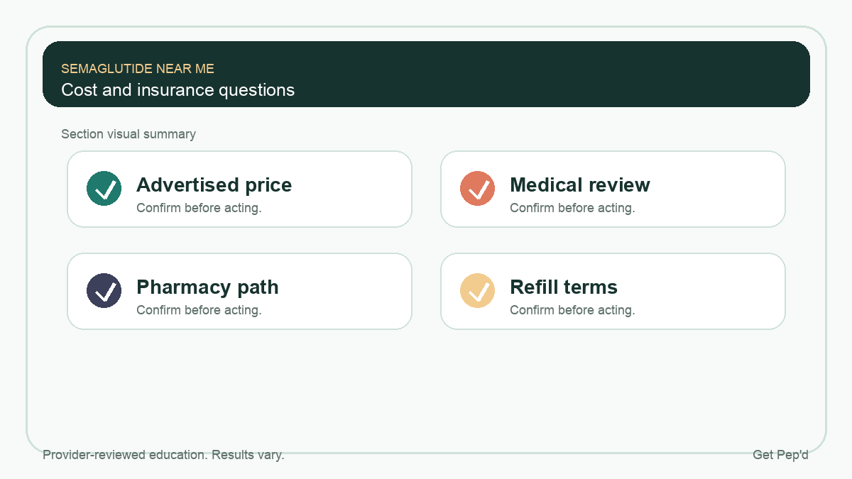 Diagram for cost and insurance questions