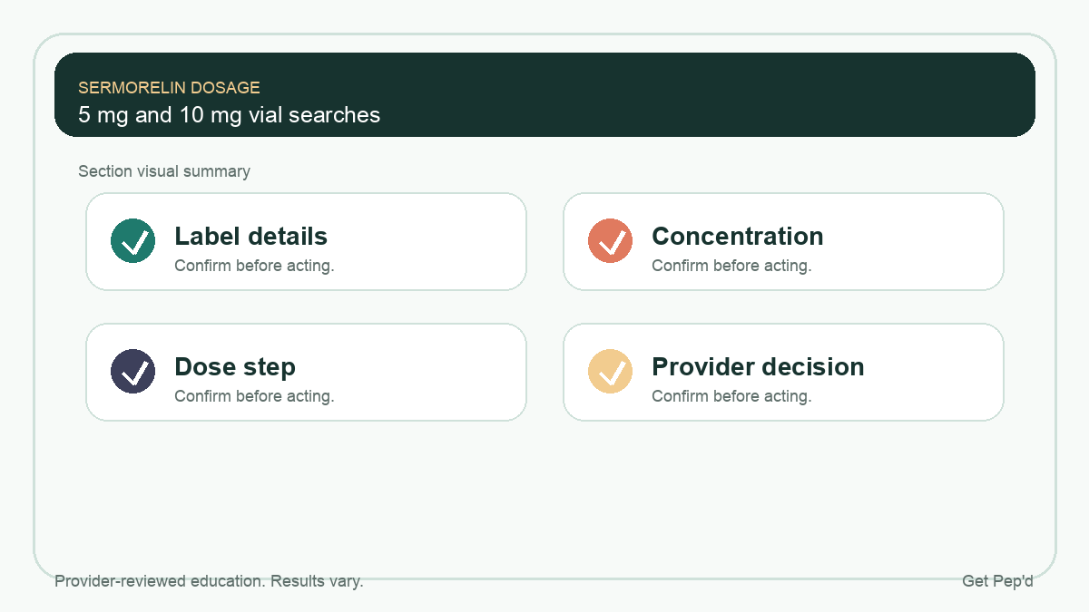 Diagram for 5 mg and 10 mg vial searches