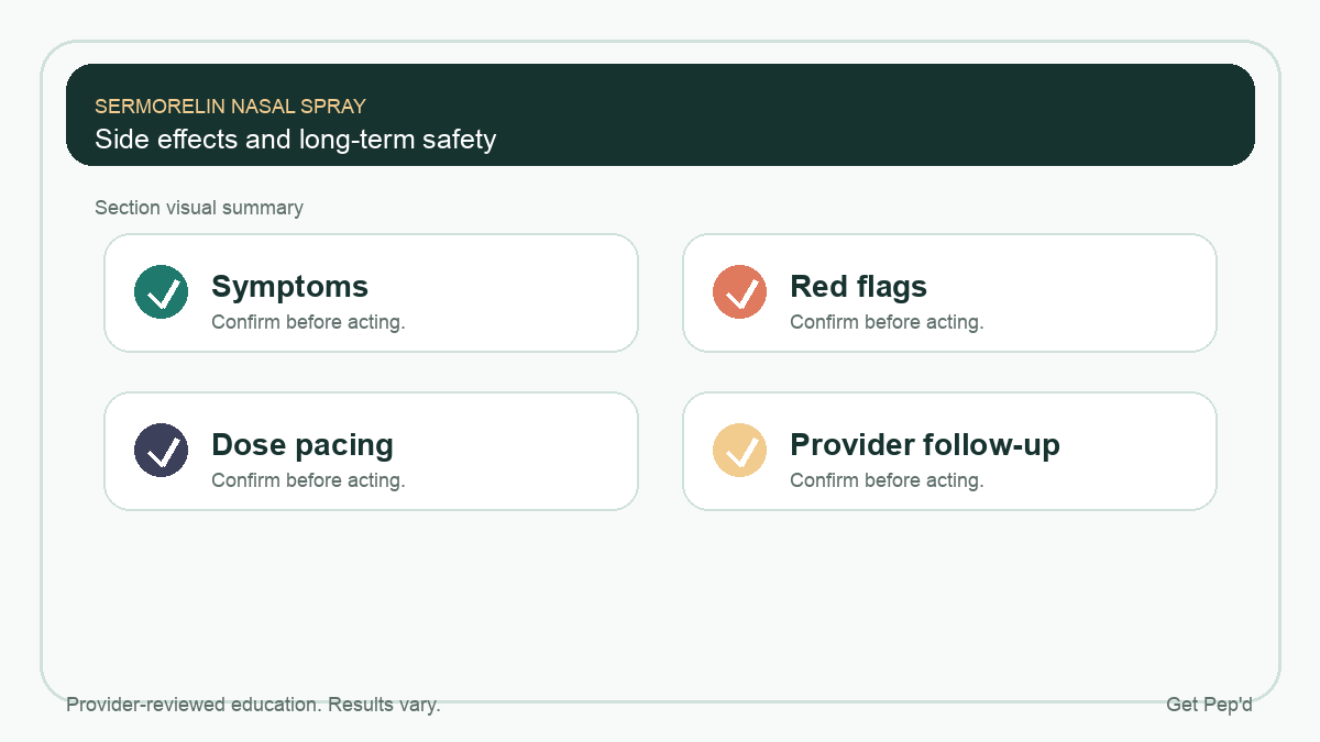 Diagram for side effects and long-term safety