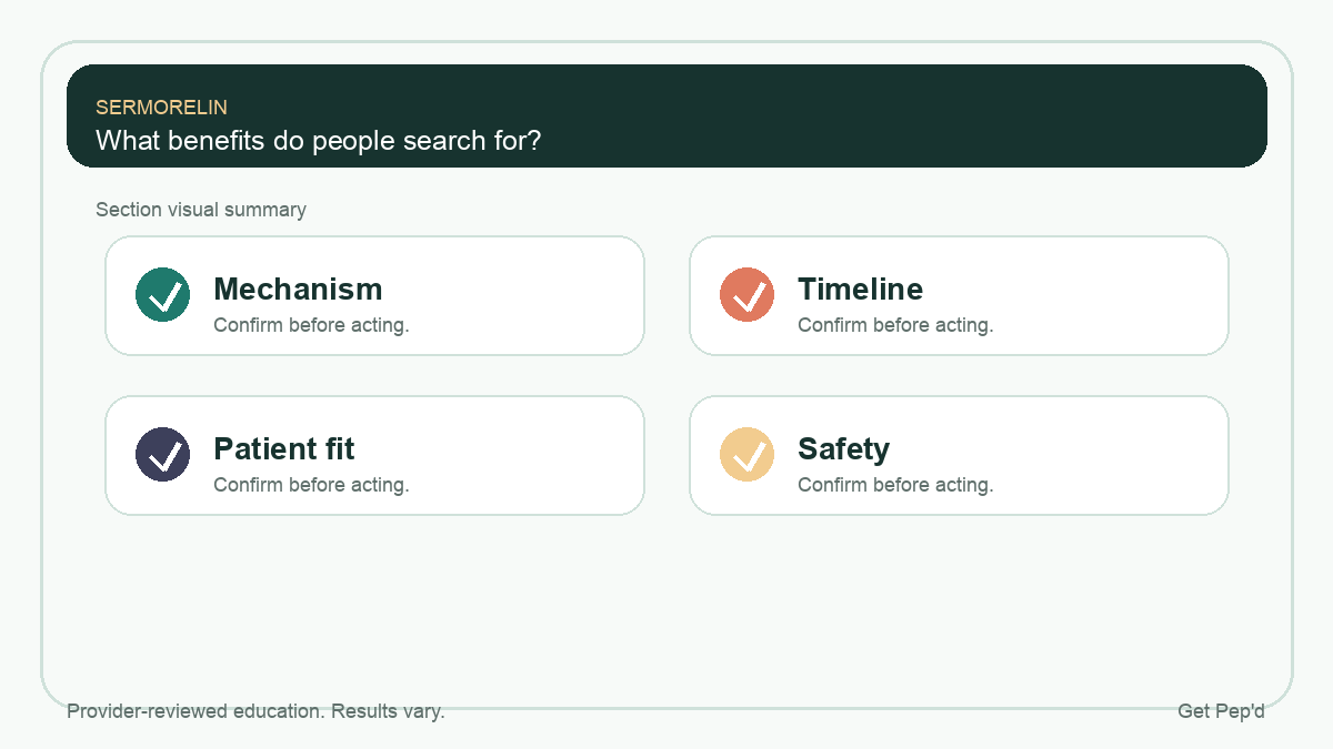 Diagram for what benefits do people search for