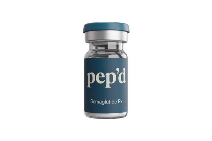 Pep’d Semaglutide Rx vial cutout
