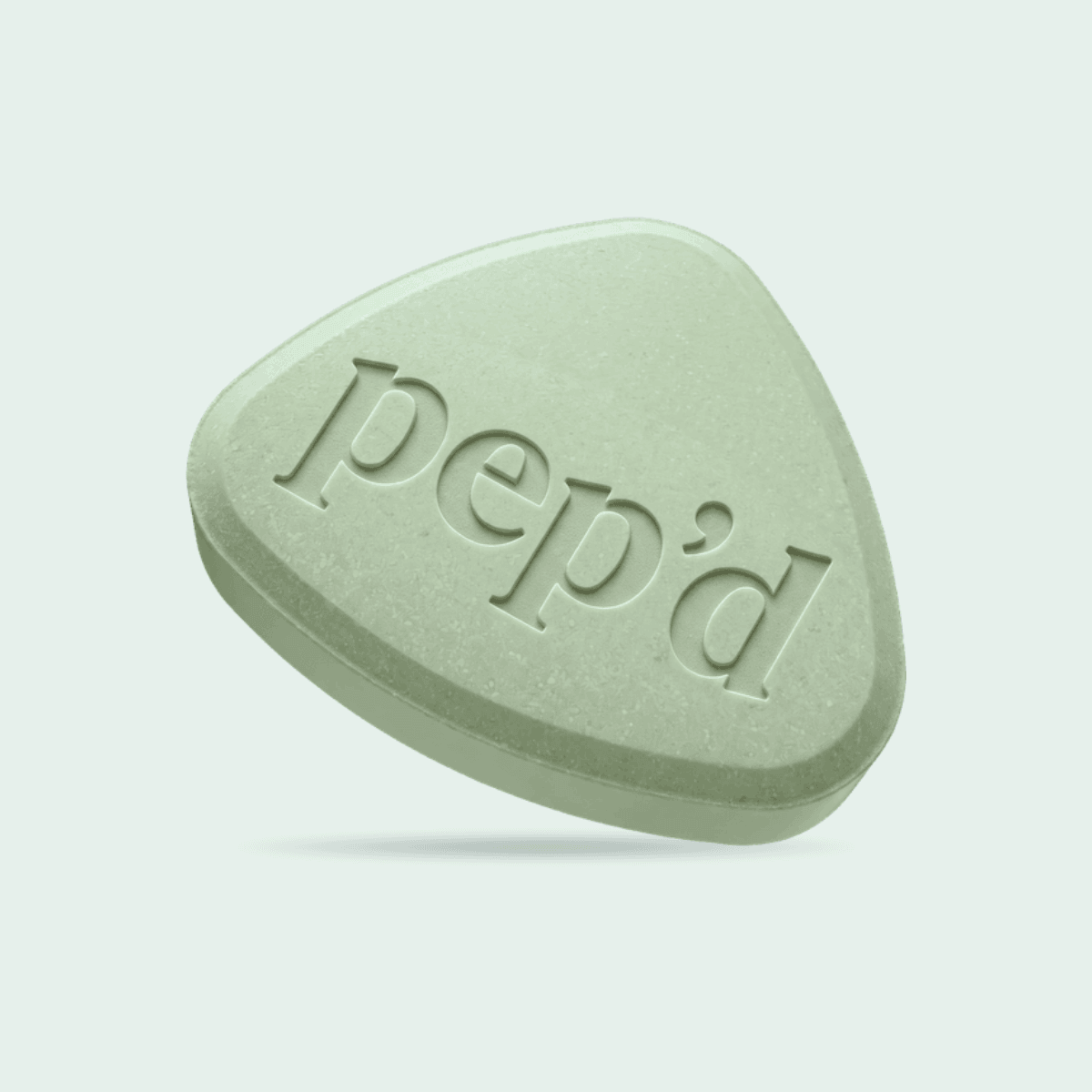 Pep’d Enclomiphene Rx product shot on a mint background