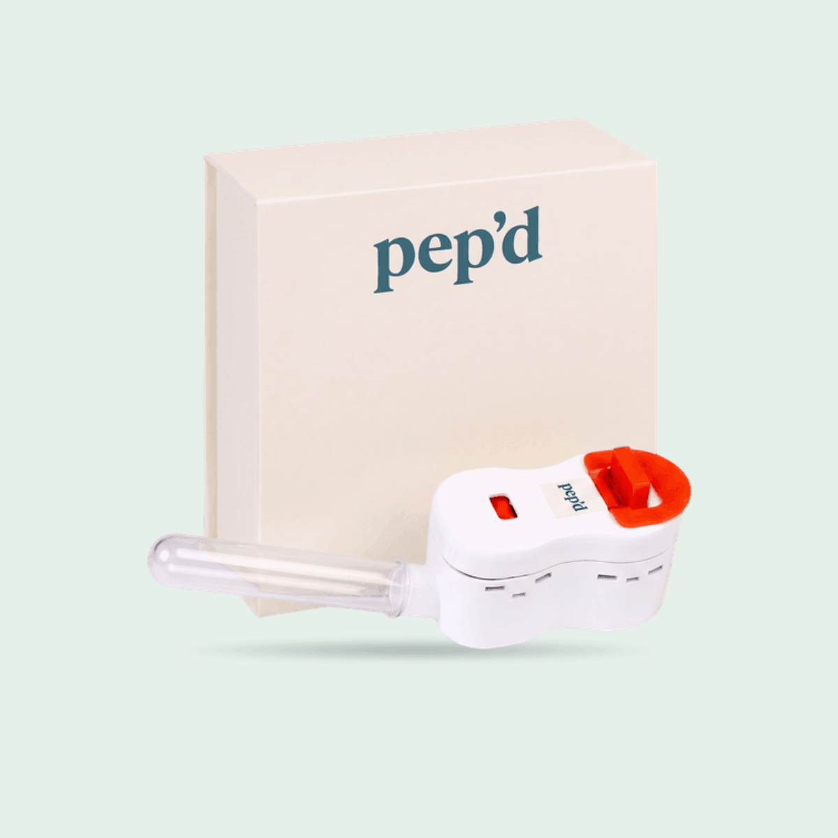 Pep’d Metabolic Testing product shot on a mint background