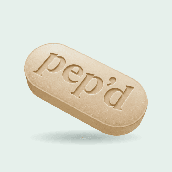 Pep’d Oral Testosterone Rx product shot on a mint background
