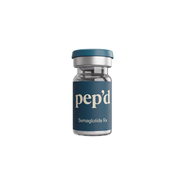 Pep’d Semaglutide Rx vial cutout