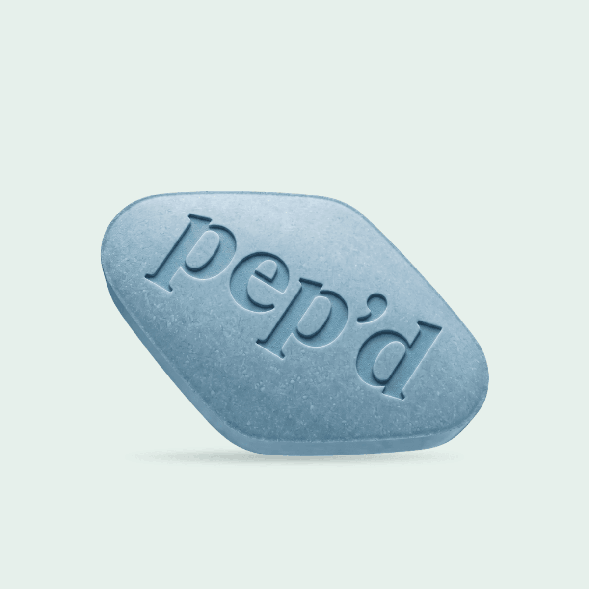 Pep’d Sildenafil Tablets Rx product shot on a mint background