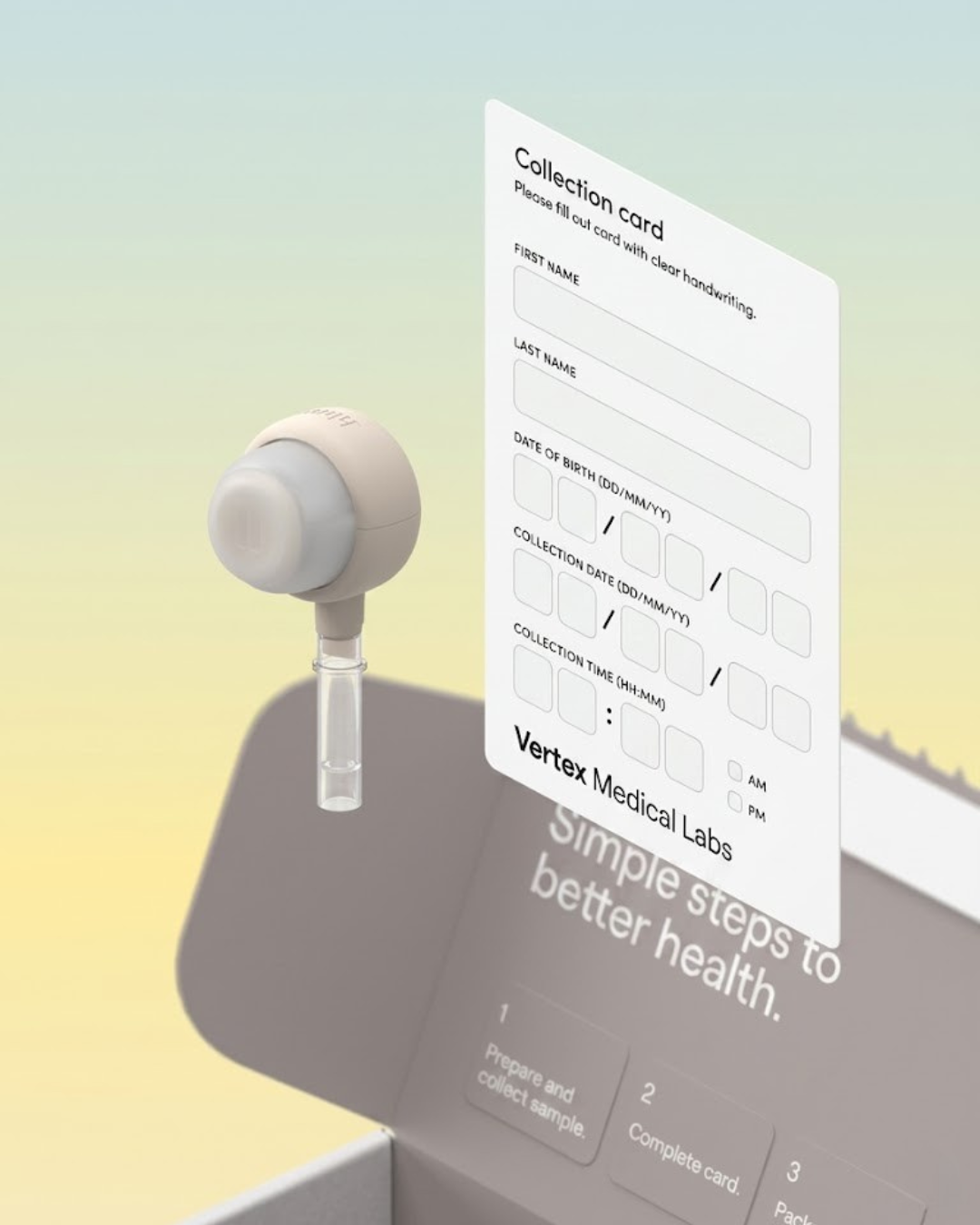 At-home testosterone lab collection kit
